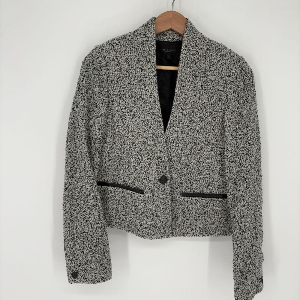 rag & bone Pippa Tweed Wool-Blend Blazer
